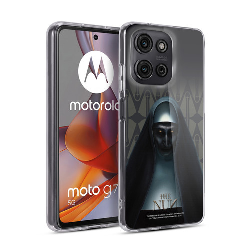 The Nun Valak Graphics Portrait Soft Gel Case for Motorola Moto G75