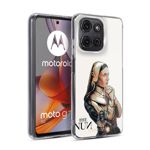 The Nun Valak Graphics Pray 2 Soft Gel Case for Motorola Moto G75