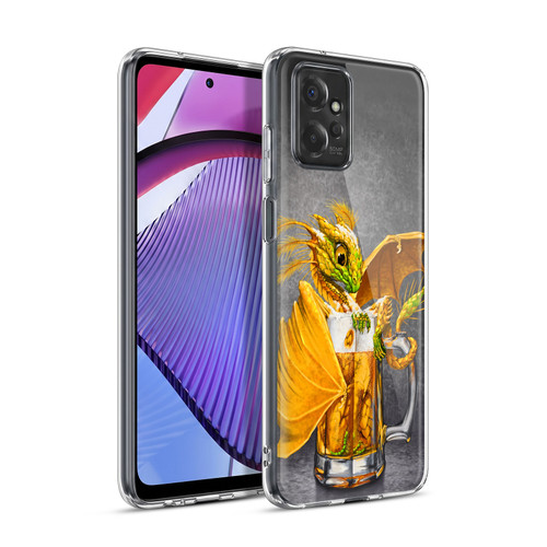 Stanley Morrison Dragons Amber Beer Drink In Mug Soft Gel Case for Motorola Moto G Power (2023)