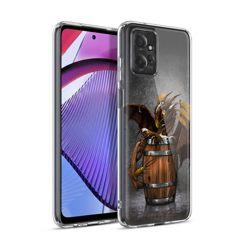 Stanley Morrison Dragons Barley Beer in Barrel Mug Soft Gel Case for Motorola Moto G Power (2023)