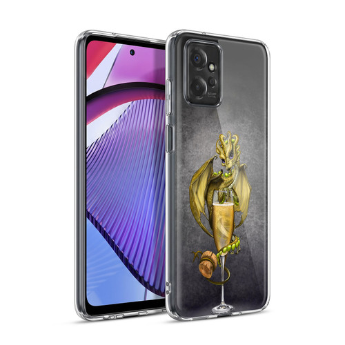 Stanley Morrison Dragons Gold Champagne Glass Soft Gel Case for Motorola Moto G Power (2023)