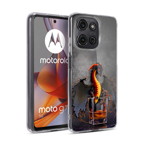 Stanley Morrison Dragons Black Pirate Drink Soft Gel Case for Motorola Moto G75