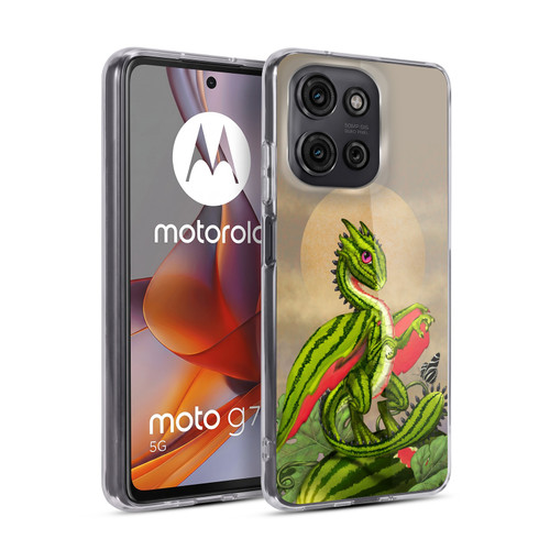 Stanley Morrison Dragons 3 Watermelon Garden Soft Gel Case for Motorola Moto G75