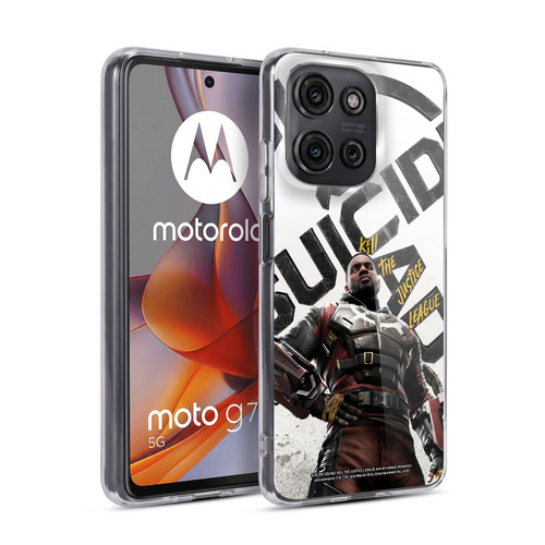 Suicide Squad: Kill The Justice League Key Art Deadshot Soft Gel Case for Motorola Moto G75