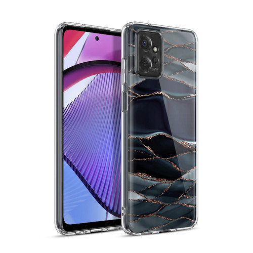 UtArt Dark Night Marble Waves Soft Gel Case for Motorola Moto G Power (2023)