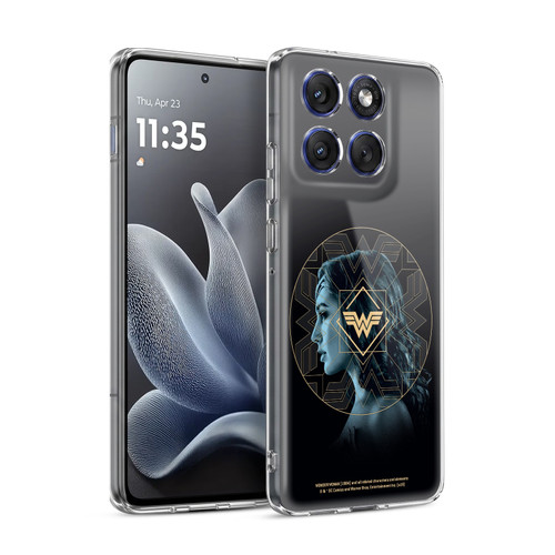 Wonder Woman 1984 Logo Art Gold Portrait Soft Gel Case for Motorola Edge 70