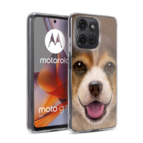 Vincent Hie Big Face Puppies Beagle Soft Gel Case for Motorola Moto G75