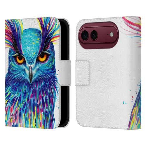 Pixie Cold Animals Into The Blue Leather Book Wallet Case Cover For Apple iPhone Duo
