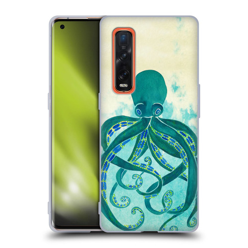Cat Coquillette Sea Octopus Soft Gel Case for OPPO Find X2 Pro 5G