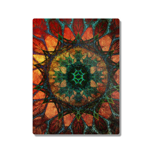 Cosmo18 Art Sun Mandala 300X400mm Portrait Metal Wall Art Print - Wall Decor for Living Room, Bedroom & Gaming Room