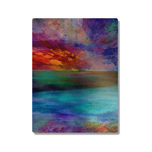 Cosmo18 Paradise Landscape Sundown 300X400mm Portrait Metal Wall Art Print - Wall Decor for Living Room, Bedroom & Gaming Room