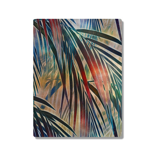 Cosmo18 Paradise Twilight Leaves 300X400mm Portrait Metal Wall Art Print - Wall Decor for Living Room, Bedroom & Gaming Room