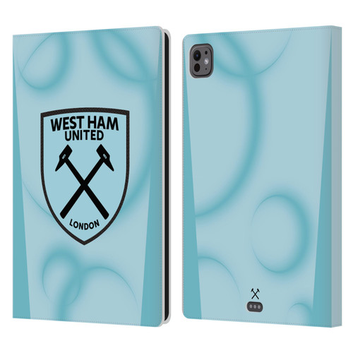 West Ham United FC 2026/27 Crest Kit Third Leather Book Wallet Case Cover For Apple iPad Pro 11 M4/M5 2024/2025