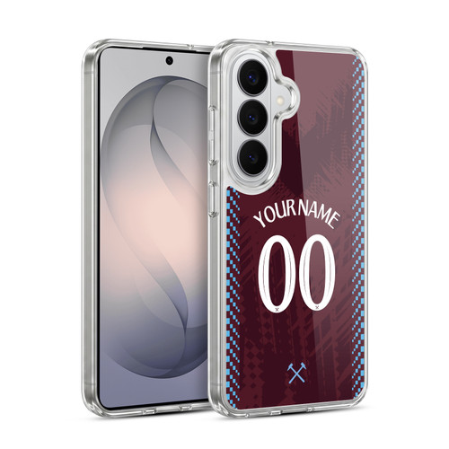 Custom Customised Personalised West Ham United FC 2026/27 Crest Kit Home Soft Gel Case for Samsung Galaxy S26