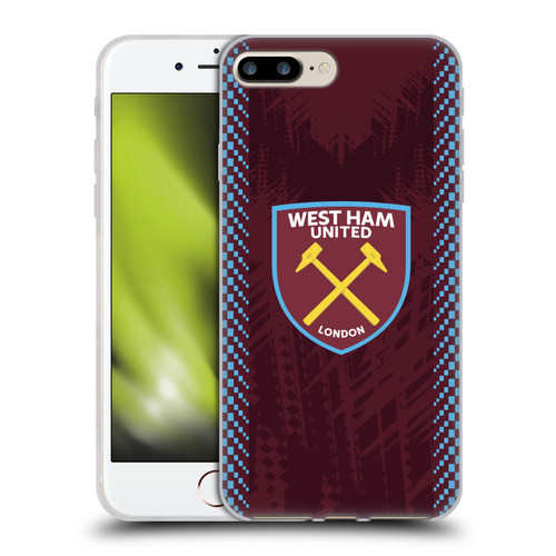 West Ham United FC 2026/27 Crest Kit Home Soft Gel Case for Apple iPhone 7 Plus / 8 Plus & MagSafe