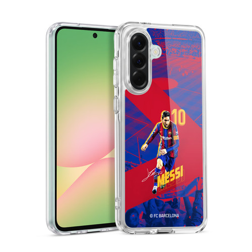 FC Barcelona 2020/21 First Team Group 1 Lionel Messi Soft Gel Case for Samsung Galaxy A56 5G