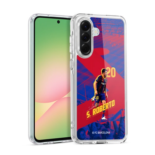 FC Barcelona 2020/21 First Team Group 1 Sergio Roberto Soft Gel Case for Samsung Galaxy A56 5G