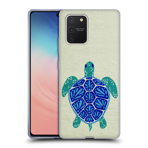 Cat Coquillette Sea Turtle Blue Soft Gel Case for Samsung Galaxy S10 Lite