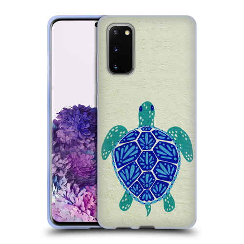 Cat Coquillette Sea Turtle Blue Soft Gel Case for Samsung Galaxy S20 / S20 5G