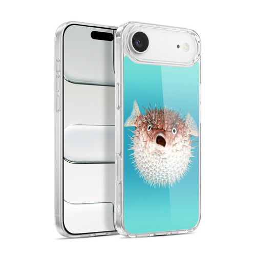 Head Case Designs Iconic Fauna Frontal View Of Porcupinefish Soft Gel Case for Apple iPhone 17 Air