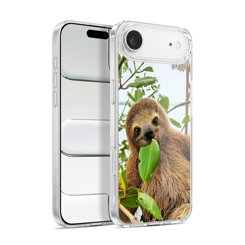 Head Case Designs Iconic Fauna Three Toed Sloth Soft Gel Case for Apple iPhone 17 Air