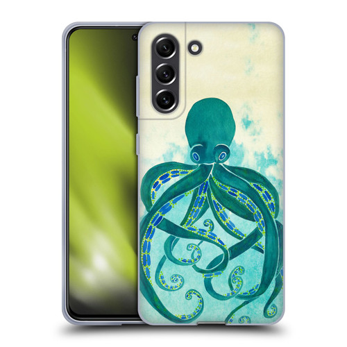 Cat Coquillette Sea Octopus Soft Gel Case for Samsung Galaxy S21 FE 5G