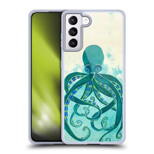 Cat Coquillette Sea Octopus Soft Gel Case for Samsung Galaxy S21+ 5G