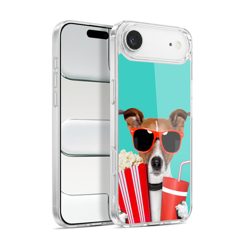 Head Case Designs Funny Animals Doggie At The Movies Soft Gel Case for Apple iPhone 17 Air