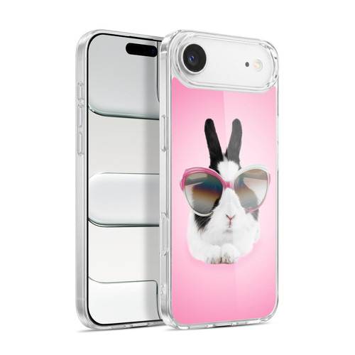 Head Case Designs Funny Animals Pretty Bunny In Sunglasses Soft Gel Case for Apple iPhone 17 Air