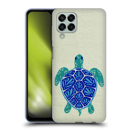 Cat Coquillette Sea Turtle Blue Soft Gel Case for Samsung Galaxy M33 (2022)