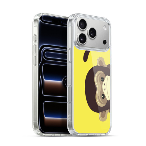 Head Case Designs Peeking Animals Monkey Soft Gel Case for Apple iPhone 17 Pro Max