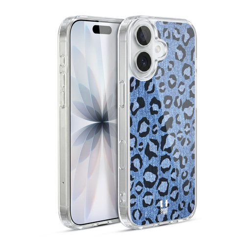 Head Case Designs Printed Denim Leopard Soft Gel Case for Apple iPhone 17