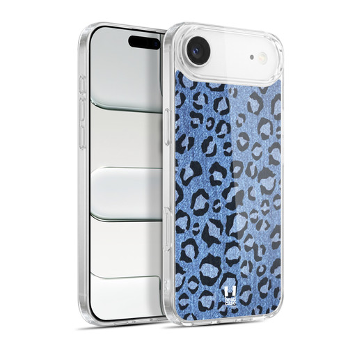 Head Case Designs Printed Denim Leopard Soft Gel Case for Apple iPhone 17 Air