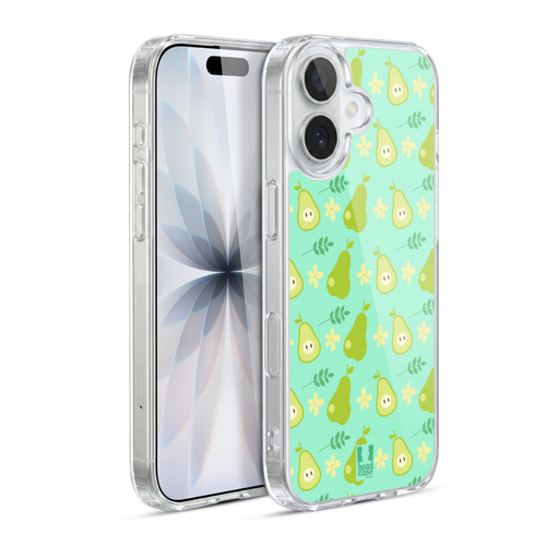 Head Case Designs Fruit Patterns Pears Soft Gel Case for Apple iPhone 17