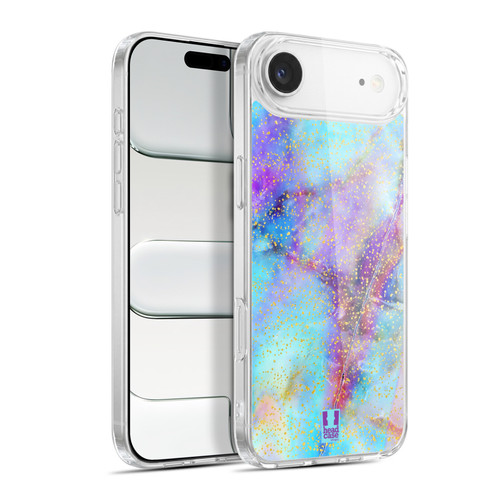 Head Case Designs Glittery Marble Prints Colours Soft Gel Case for Apple iPhone 17 Air