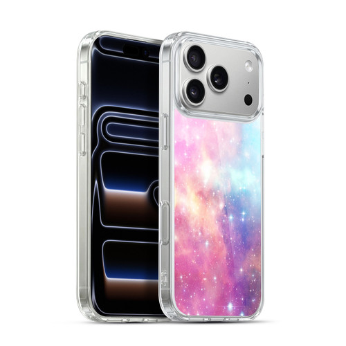 Head Case Designs Pastel Galaxy Magenta And Blue Soft Gel Case for Apple iPhone 17 Pro Max