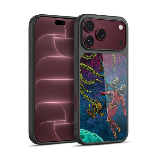David Lozeau Colourful Grunge Astronaut Space Couple Love Gel Armour Case For Apple iPhone 18 Pro Max