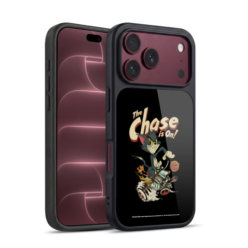 Tom and Jerry Typography Art The Chase Is On Gel Armour Case For Apple iPhone 18 Pro