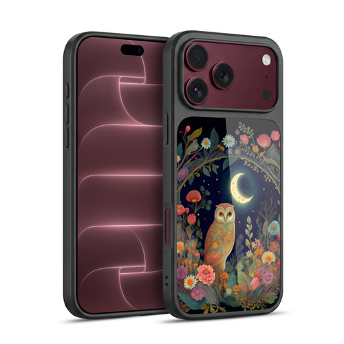 JK Stewart Key Art Owl Crescent Moon Night Garden Gel Armour Case For Apple iPhone 18 Pro Max