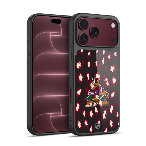 NHL Arizona Coyotes Leopard Pattern Gel Armour Case For Apple iPhone 18 Pro Max