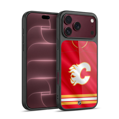 NHL Calgary Flames Jersey Gel Armour Case For Apple iPhone 18 Pro Max