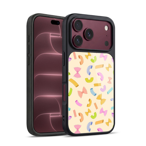 PLdesign Food Patterns Macaroni Pasta Colored Gel Armour Case For Apple iPhone 18 Pro