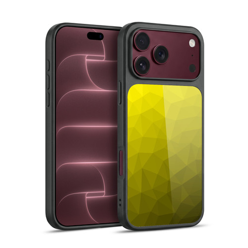 PLdesign Geometric Patterns Yellow Gradient Mesh Gel Armour Case For Apple iPhone 18 Pro Max