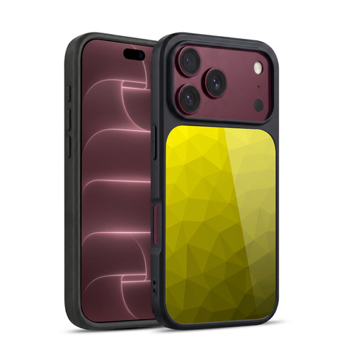 PLdesign Geometric Patterns Yellow Gradient Mesh Gel Armour Case For Apple iPhone 18 Pro