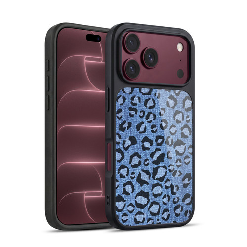 Head Case Designs Printed Denim Leopard Gel Armour Case For Apple iPhone 18 Pro