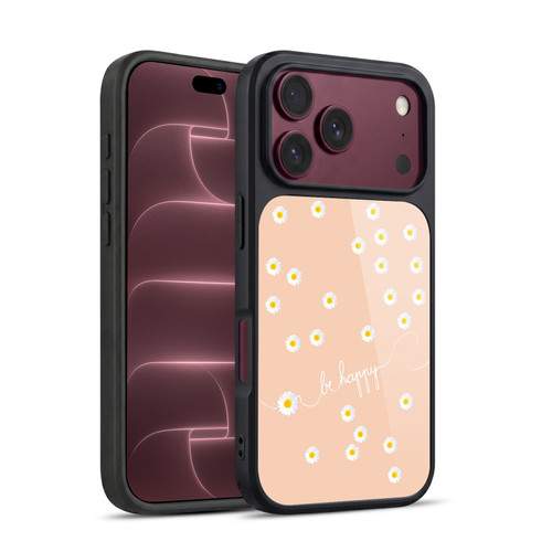 Monika Strigel Happy Daisy Peach Gel Armour Case For Apple iPhone 18 Pro