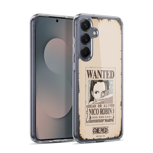 One Piece Wanted Poster Nico Robin Soft Gel Case for Samsung Galaxy S25+ & MagSafe