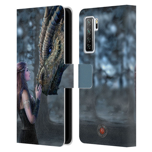 Anne Stokes Dragon Friendship Once Upon A Time Leather Book Wallet Case Cover For Huawei Nova 7 SE/P40 Lite 5G