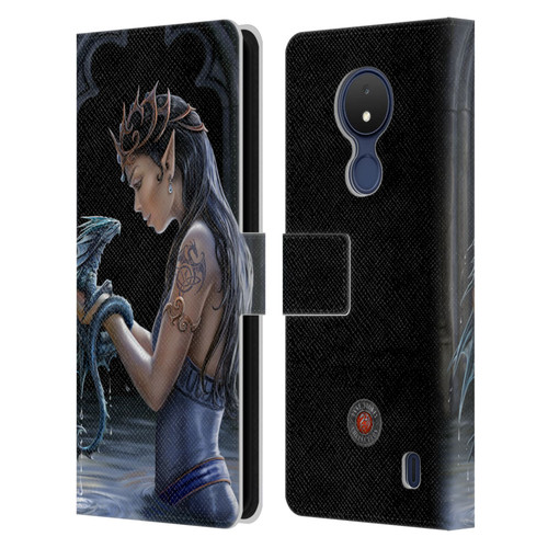 Anne Stokes Dragon Friendship Water Leather Book Wallet Case Cover For Nokia C21