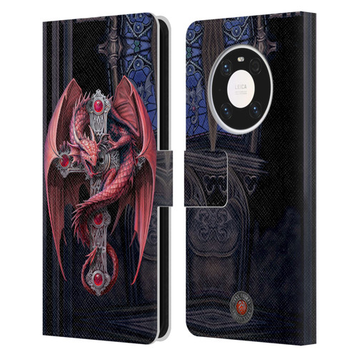 Anne Stokes Dragons Gothic Guardians Leather Book Wallet Case Cover For Huawei Mate 40 Pro 5G